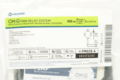 Halyard PM028-A On-Q Pain Relief System with Dual Cath 400ml x 5in., Ndle 6in. (x)